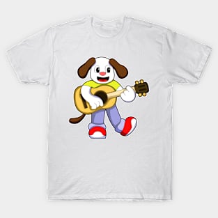 Dog Music Guitar T-Shirt